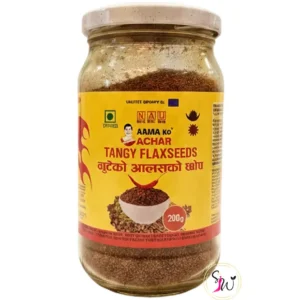 Aaama ko Tangy Flaxseed (Aalasko Chhop) Aachar